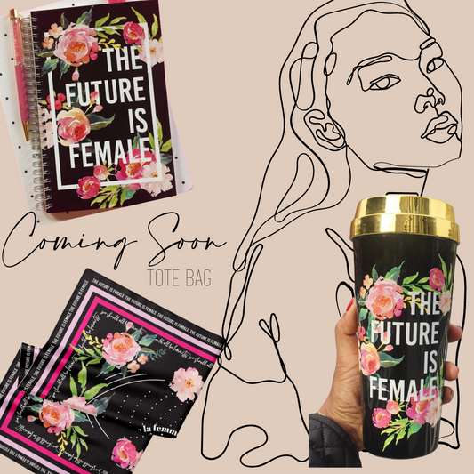 Distressed Paint Handbag - Future is Female image 1