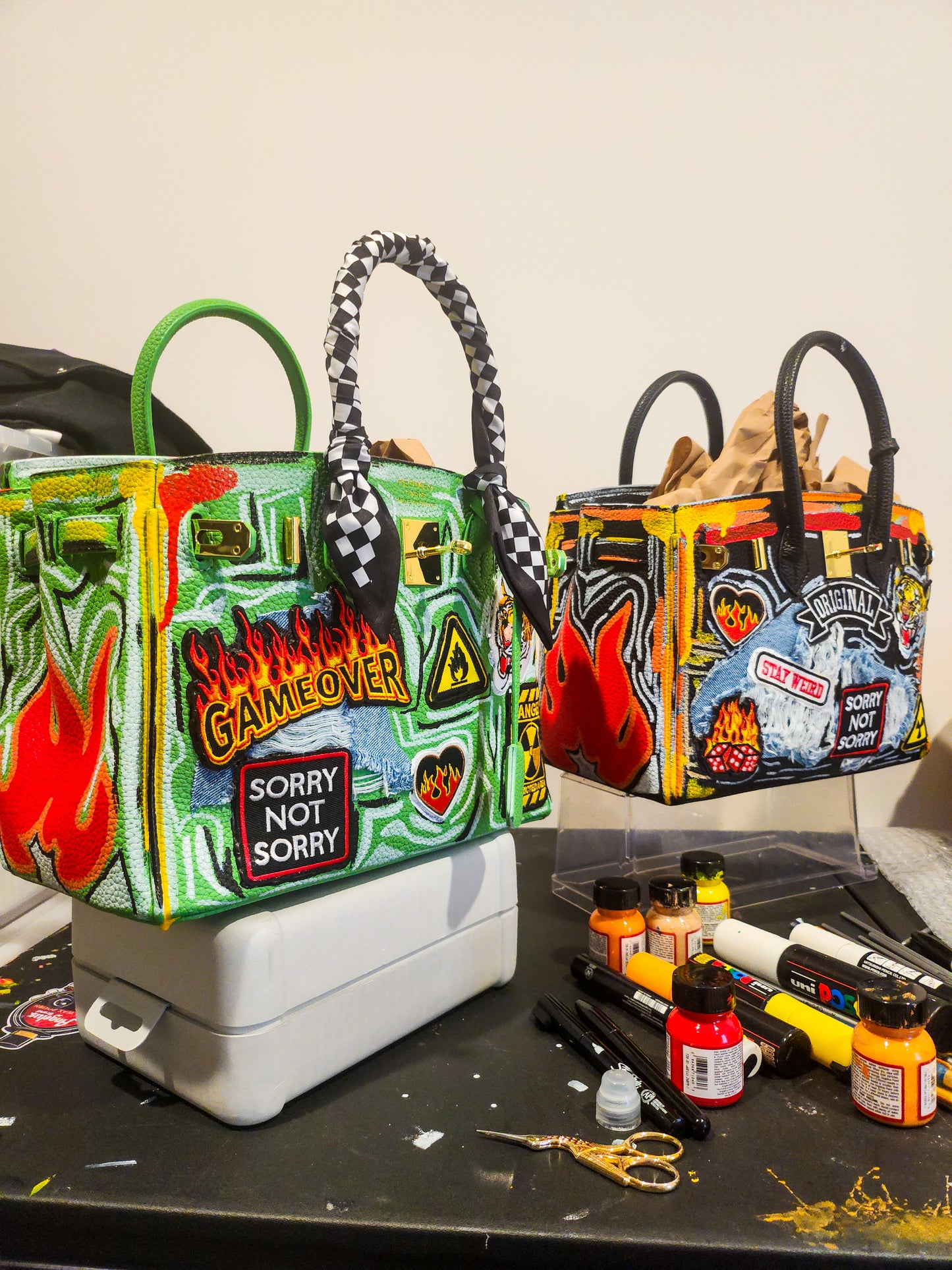 Distressed Tote - Flame Thrower 2.0 image 0