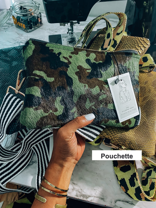 Camo Leather Clutch image 1