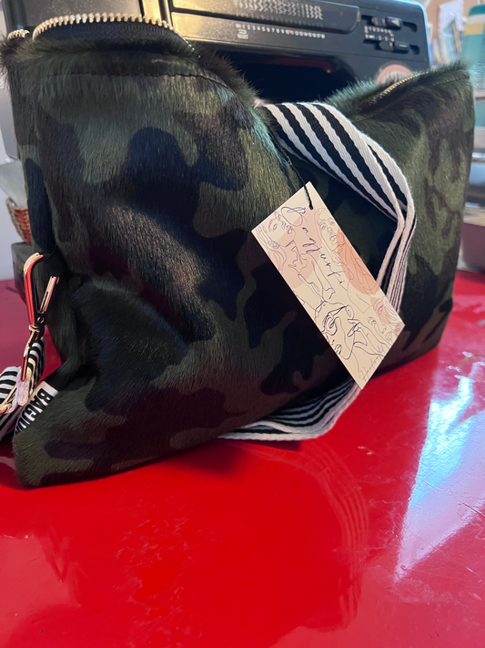 Camo Leather Clutch image 0