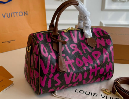 Graffiti Pink 30cm Handbag image 0