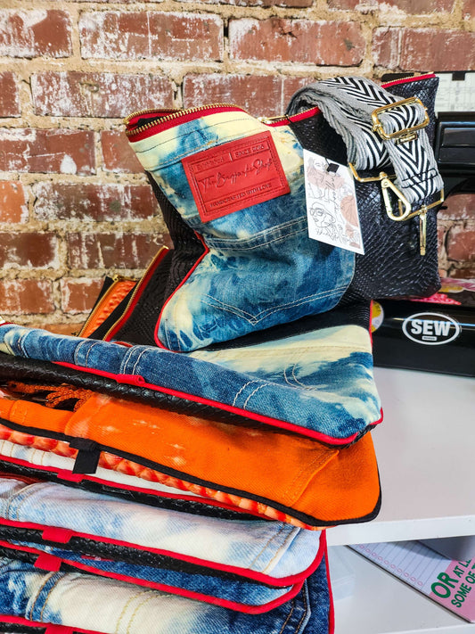 Chris Black Denim Clutch image 1
