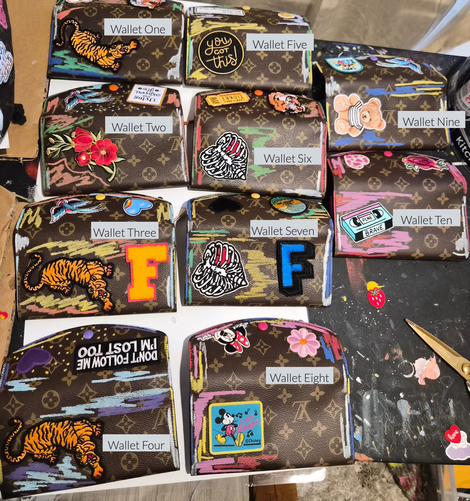 BATCH 4.5 -Custom Junki'd Wallets (Various ) image 1