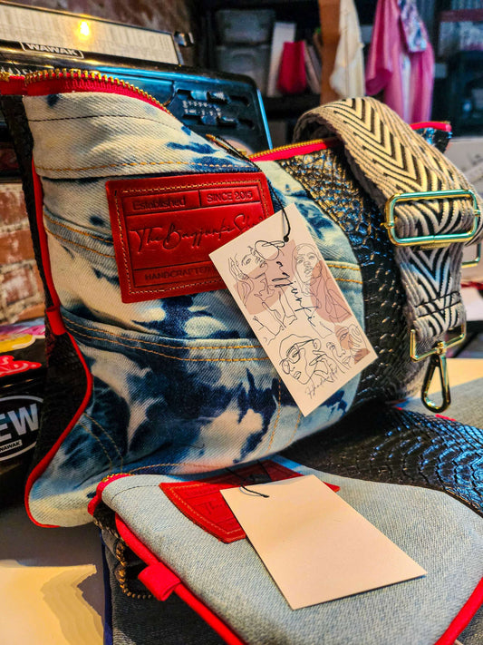 Chris Black Denim Clutch image 0