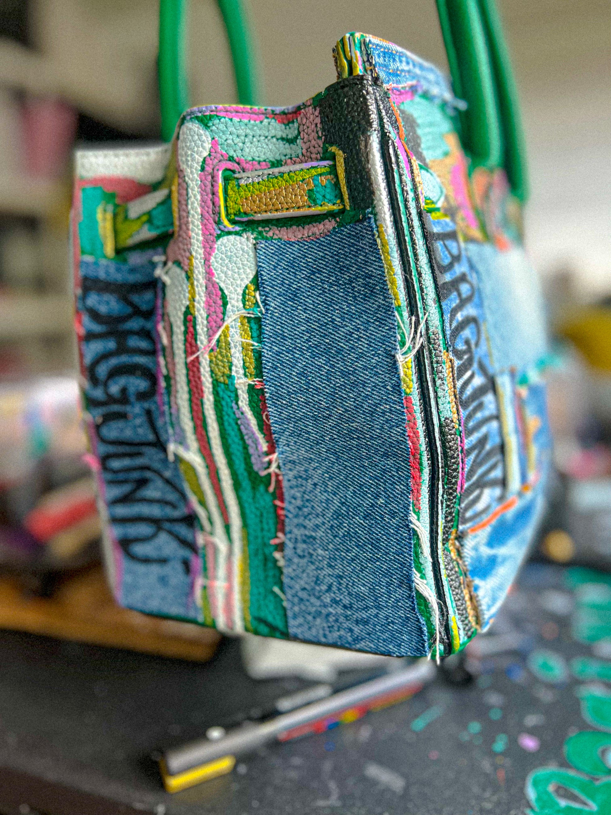 Fly Girl Sh!& Denim Tote image 2