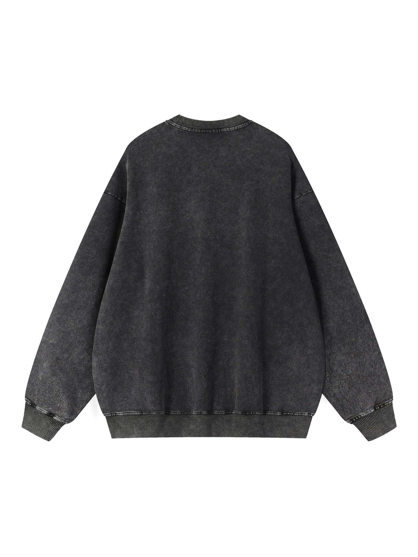 Signature Snow Wash Oversized Crewneck Sweatshirt